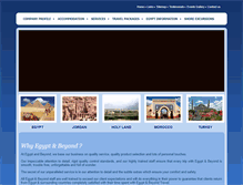 Tablet Screenshot of egyptandbeyondtravel.com